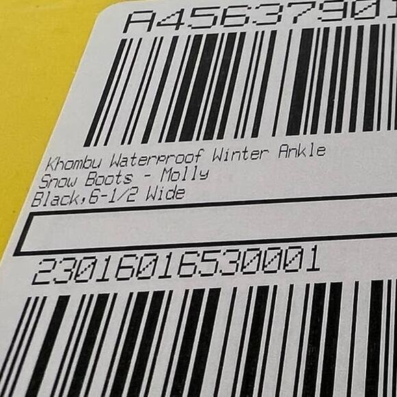 Khombu Waterproof Winter Ankle Snow Boots Size 6.5 Black - Picture 10 of 11